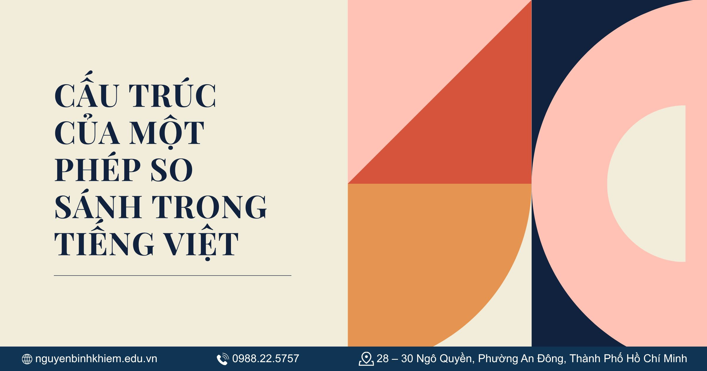 Cấu trúc của một phép so sánh trong tiếng Việt 