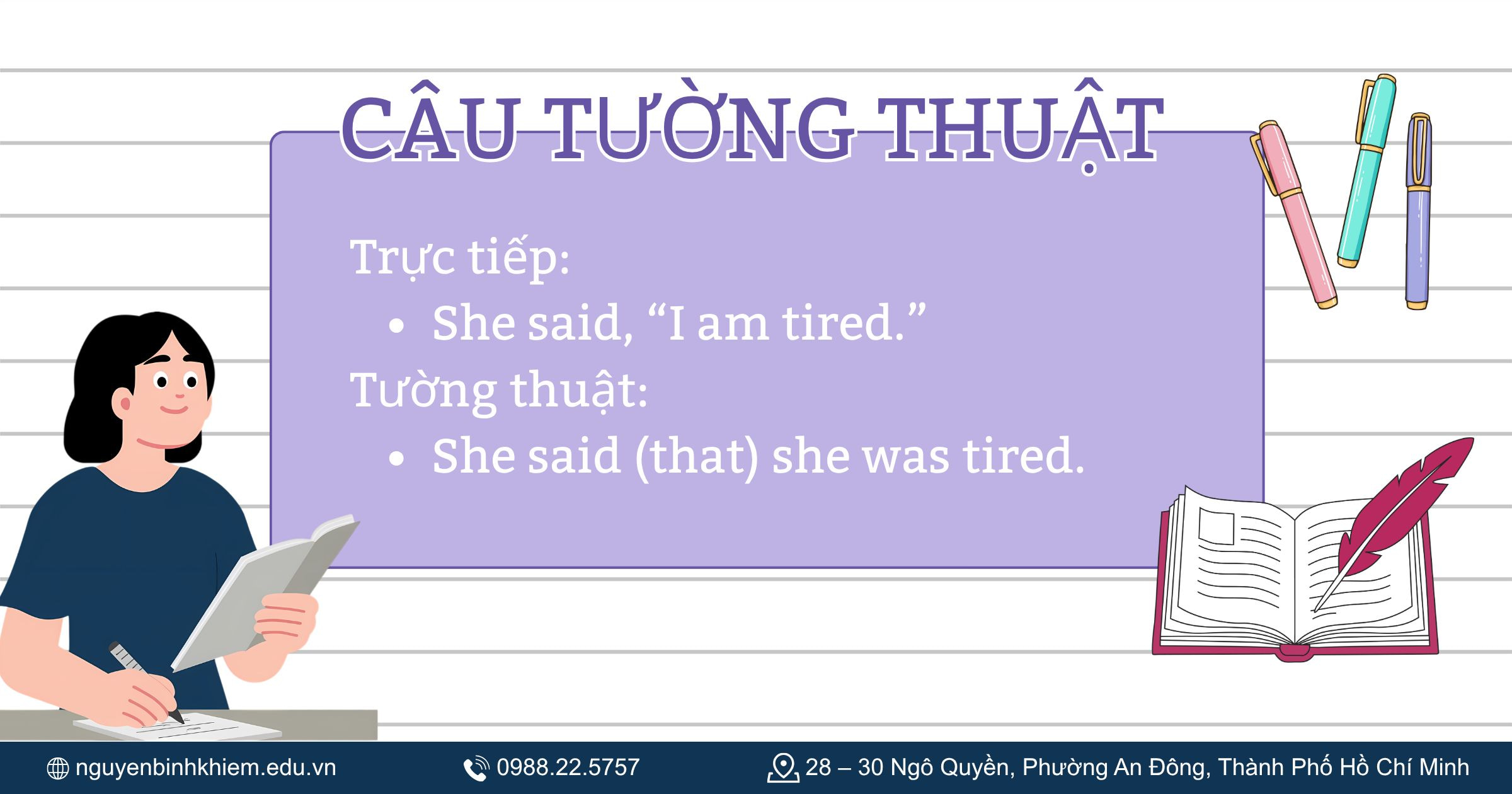 Câu tường thuật (Reported Speech)