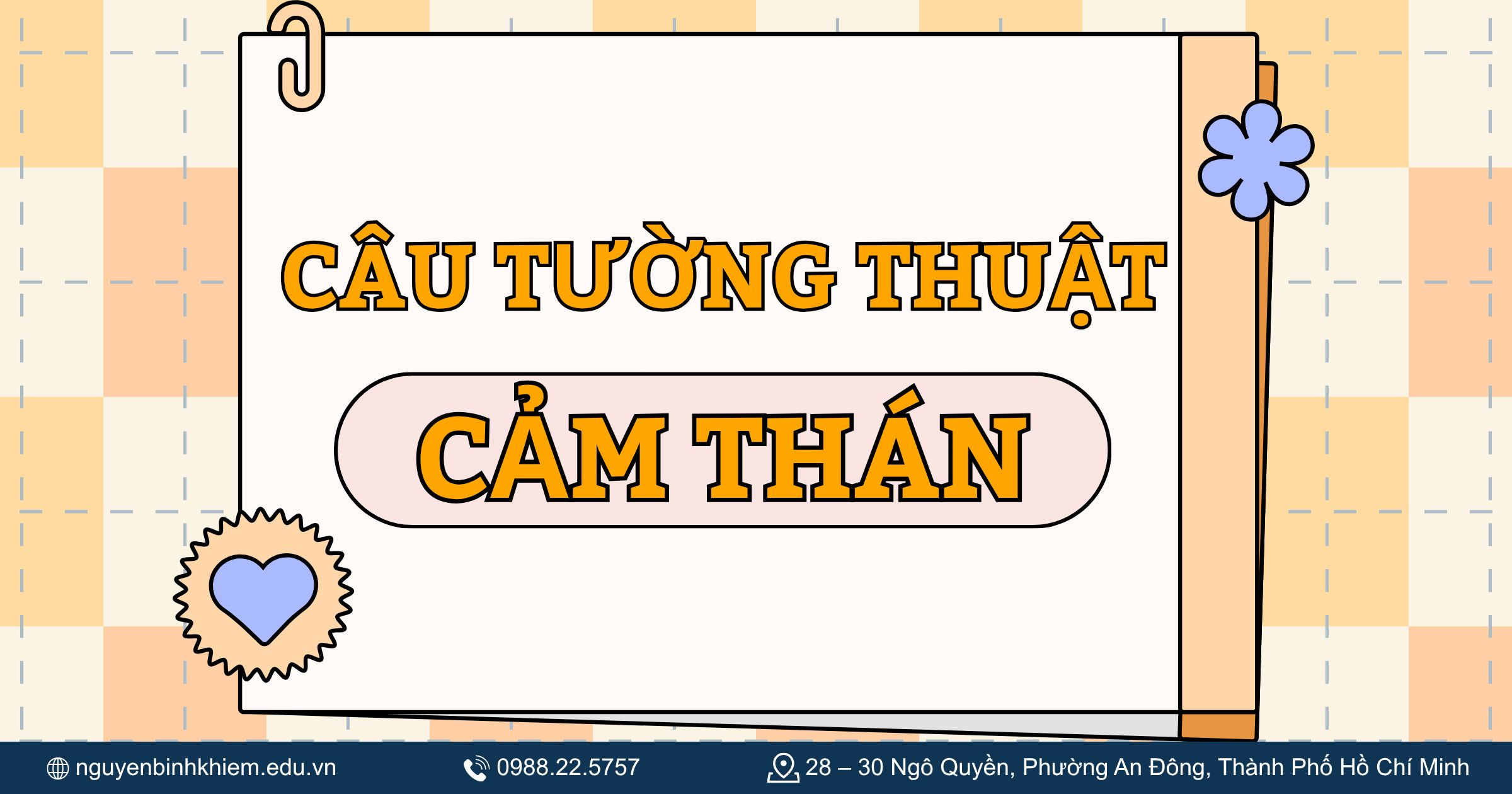 Câu tường thuật cảm thán