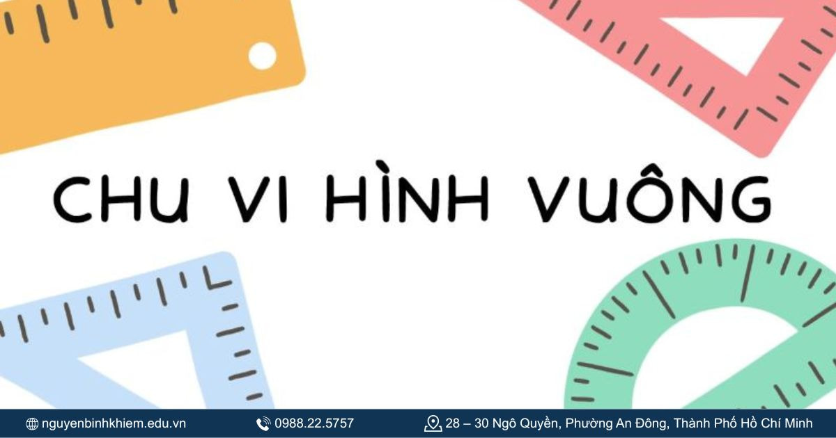 Chu vi hình vuông là gì
