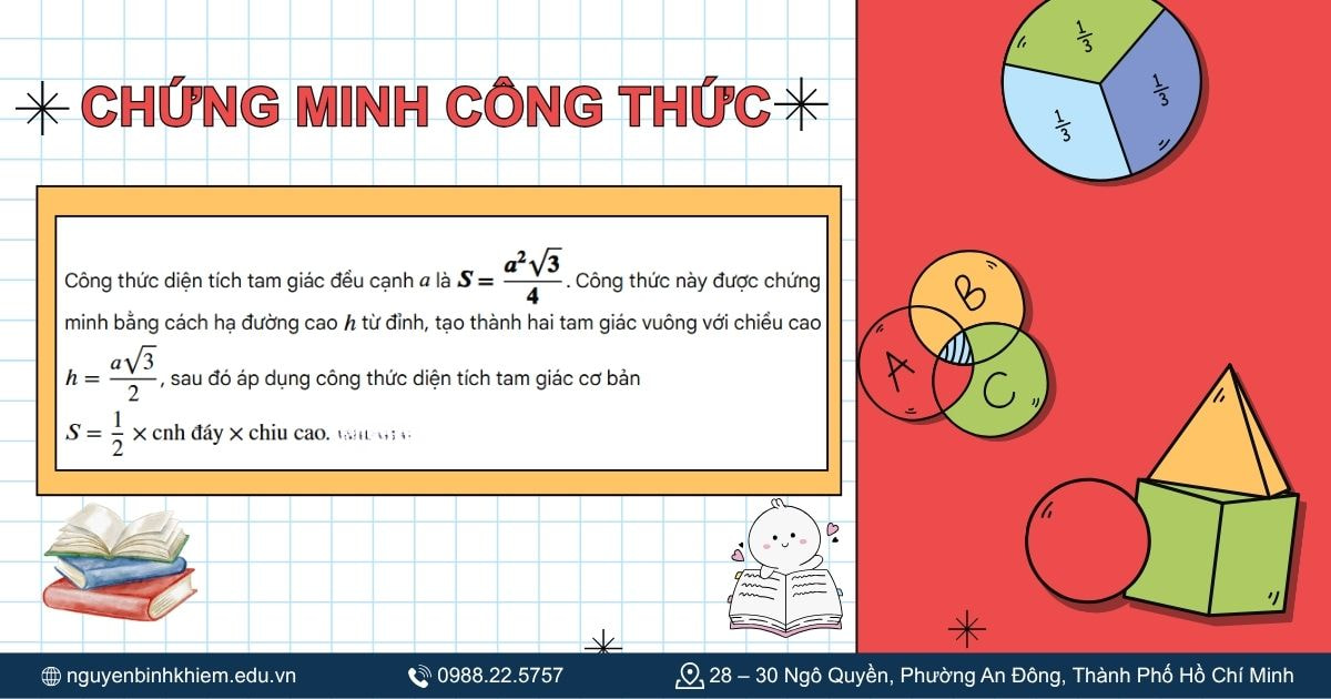 Chứng minh công thức tam giác đều