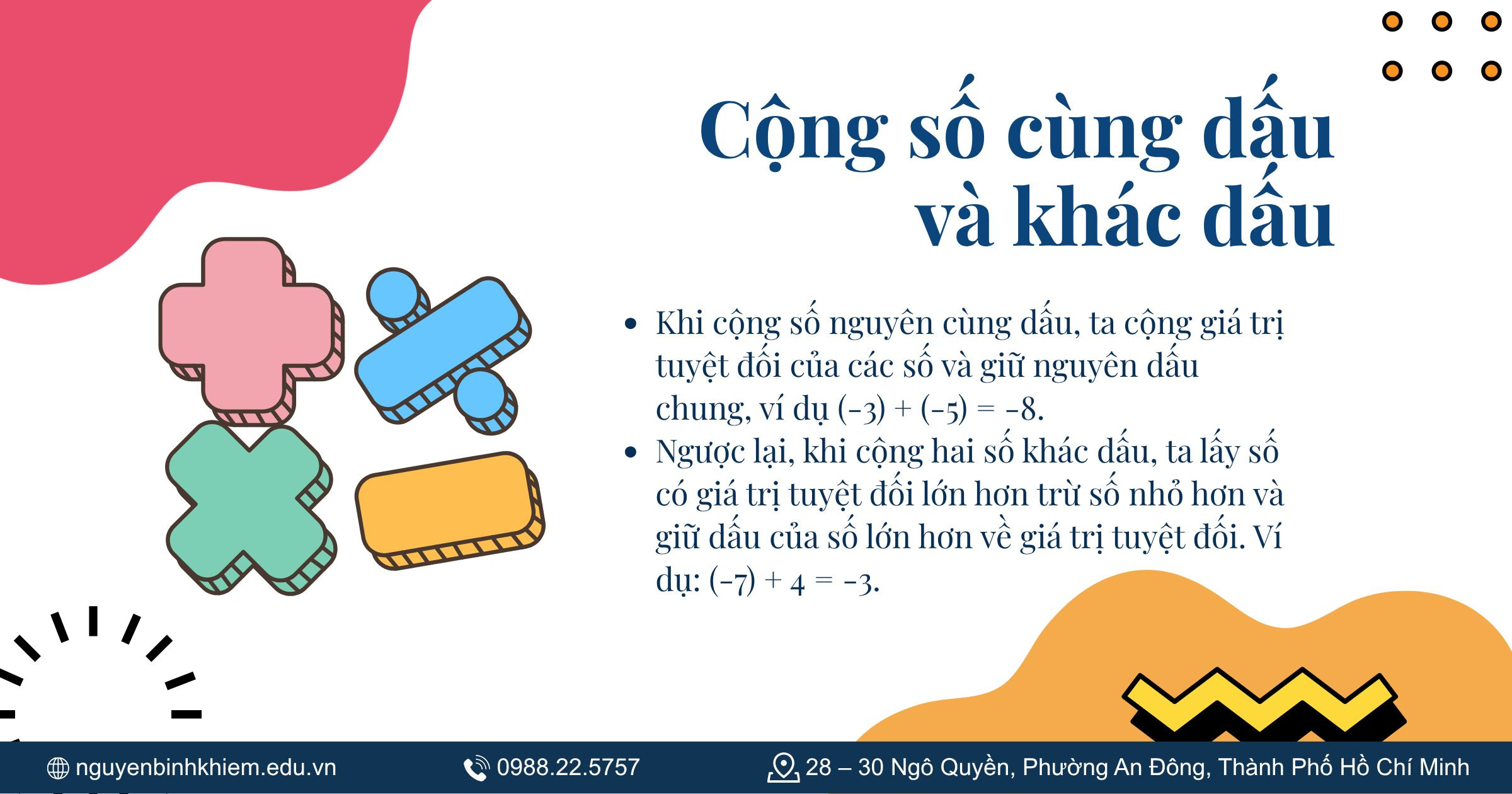 Cộng số cùng dấu và khác dấu