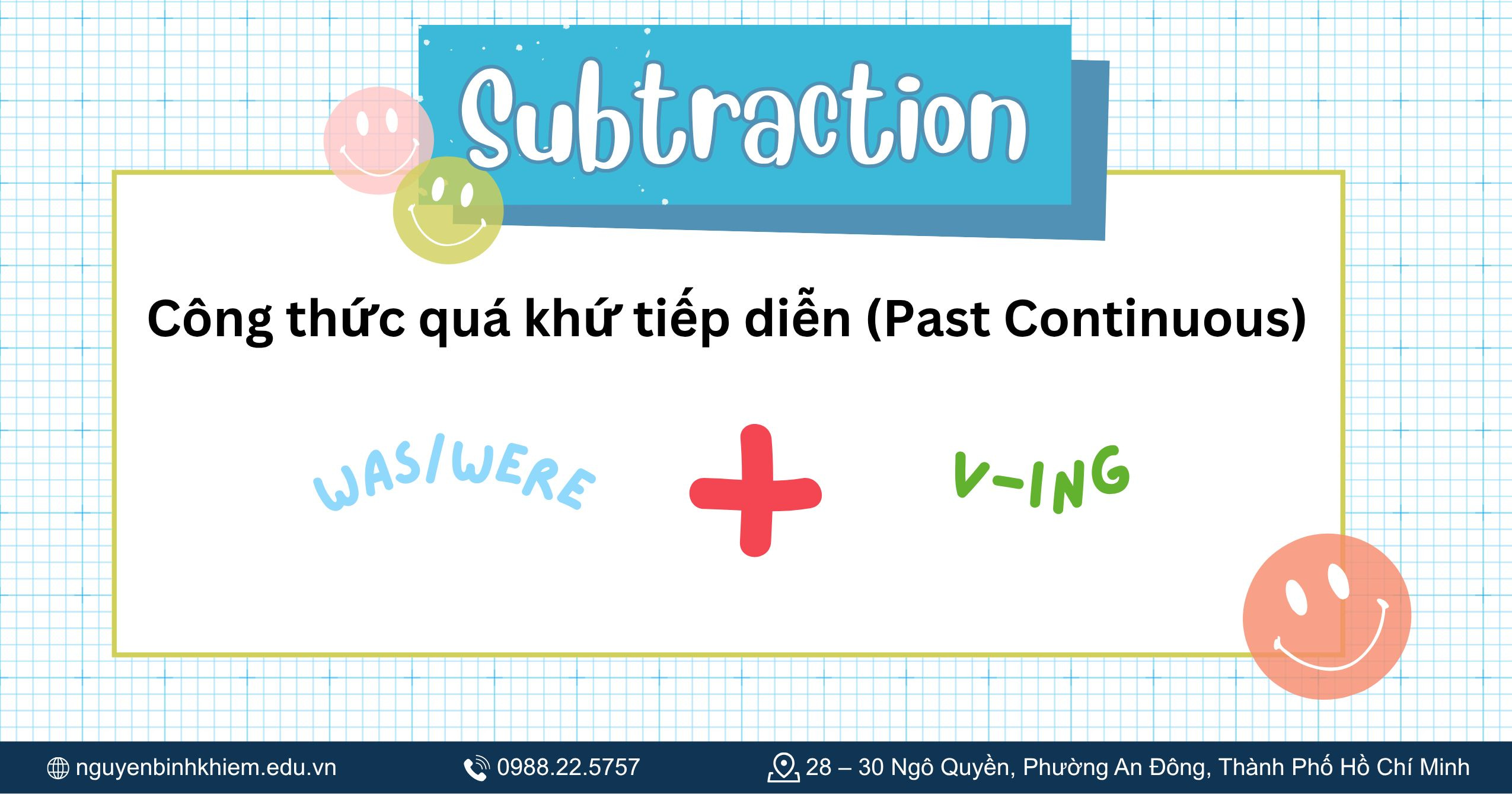 Công thức quá khứ tiếp diễn (Past Continuous)
