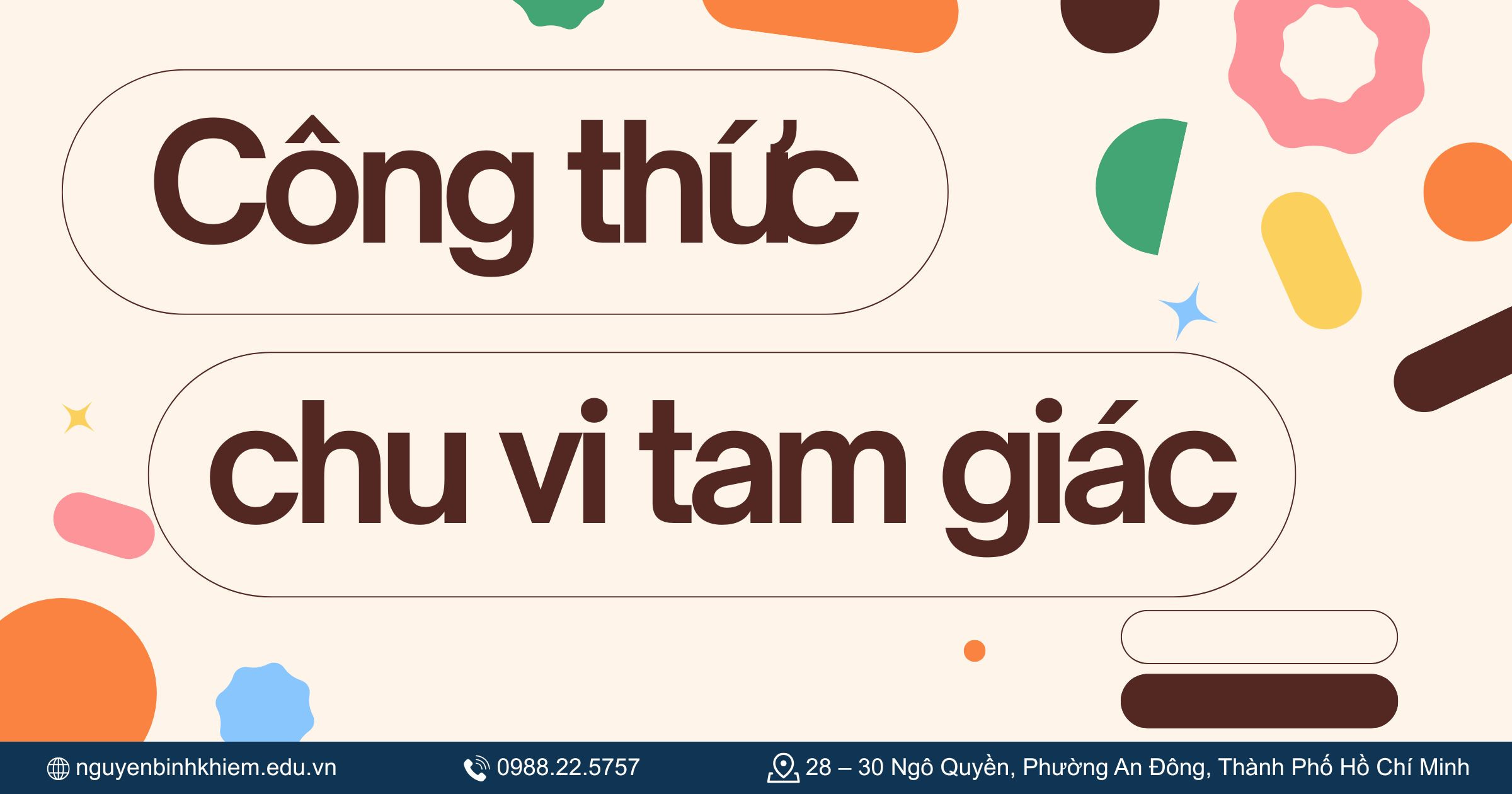 Công thức tính chu vi tam giác