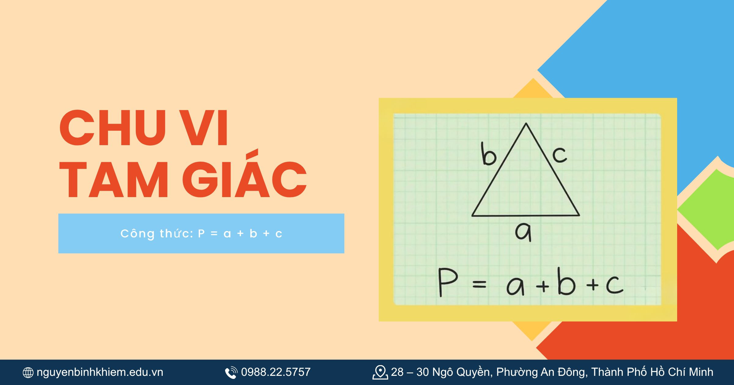 Công thức chu vi tam giác