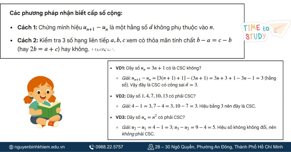 Dạng 1_ Nhận biết cấp số cộng