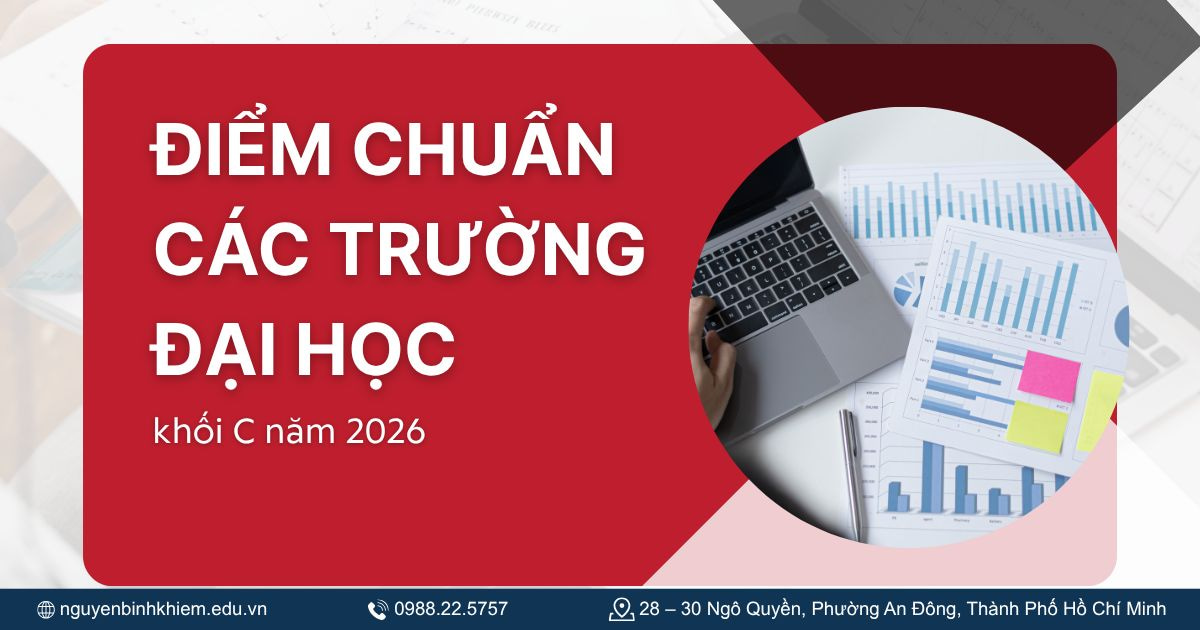 Điểm chuẩn các trường Đại học khối C năm 2026