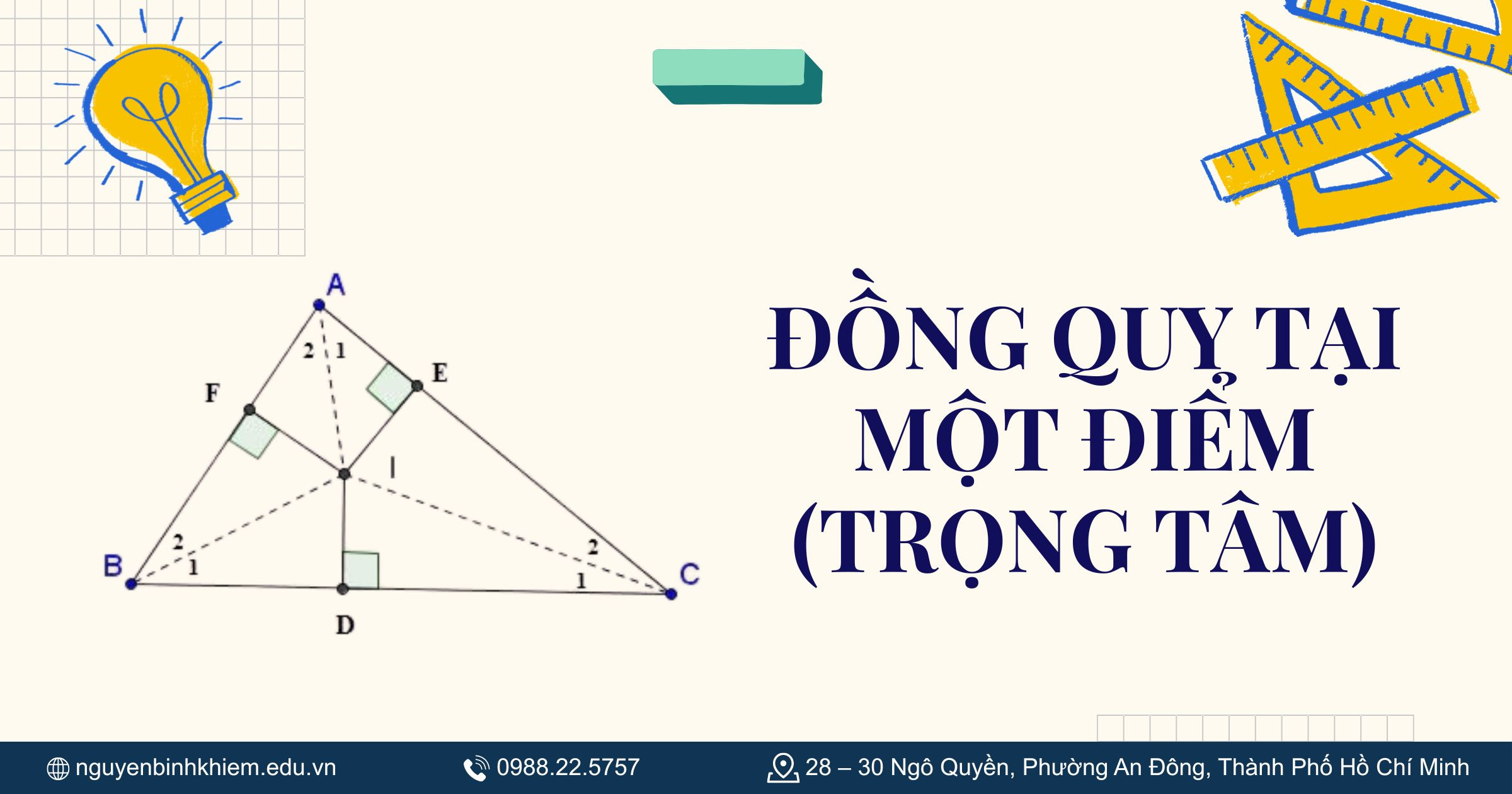 Đồng quy tại một điểm (Trọng tâm)