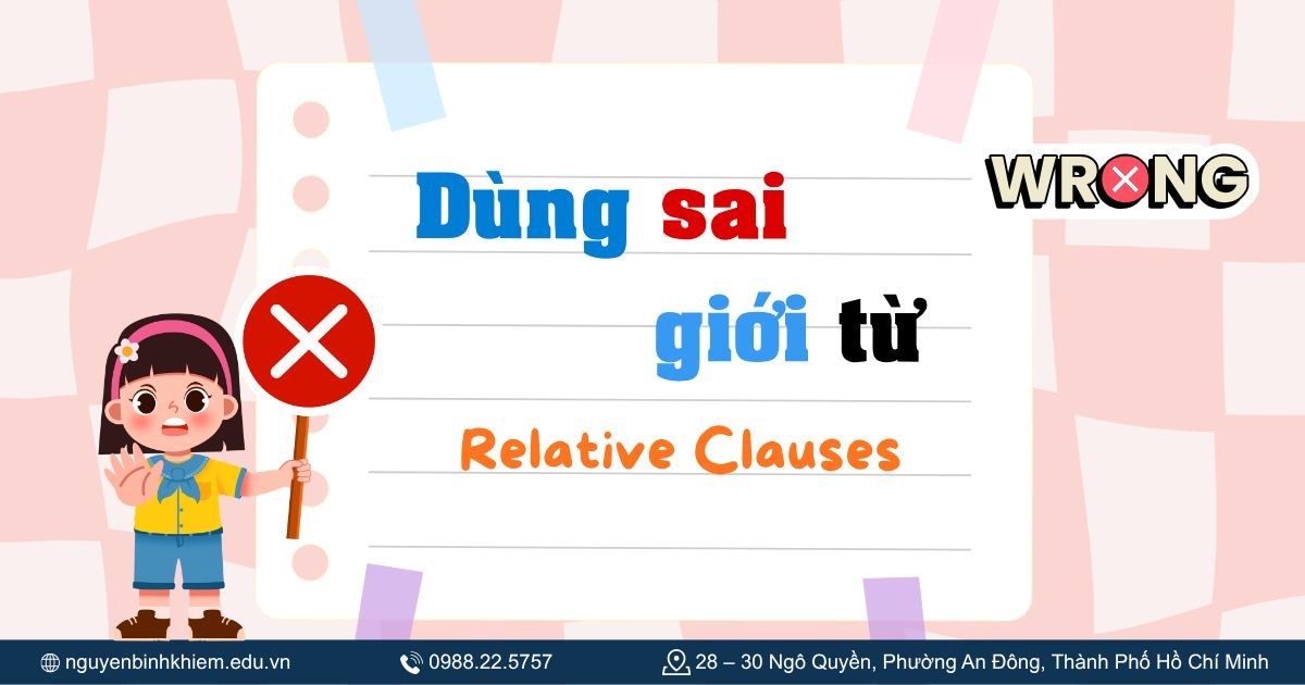 Dùng sai giới từ