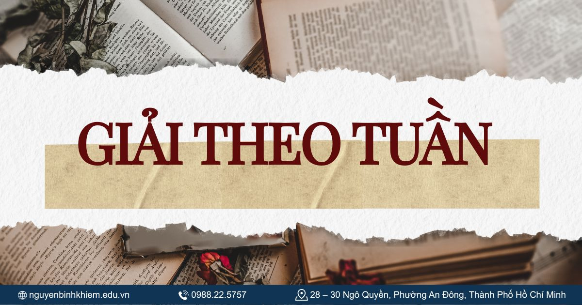 Giải theo Tuần 