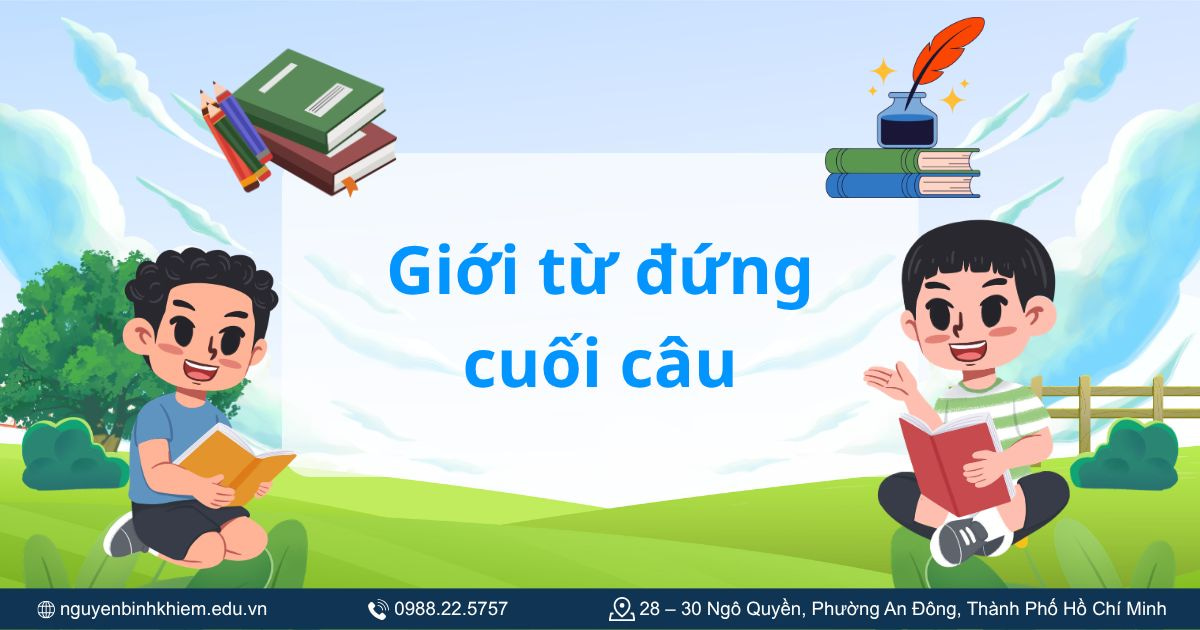 Giới từ đứng cuối câu
