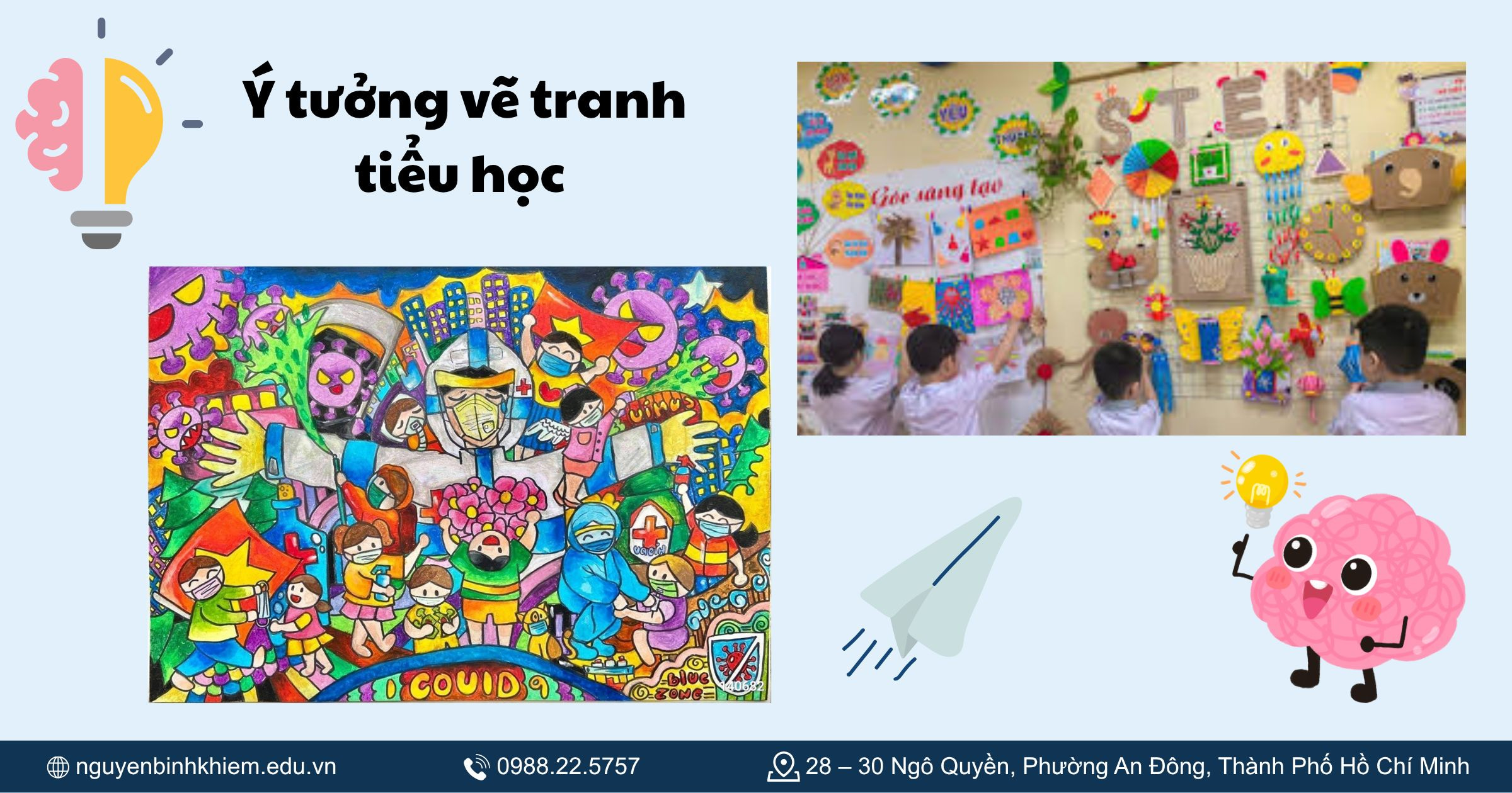 Gợi ý ý tưởng vẽ tranh tiểu học