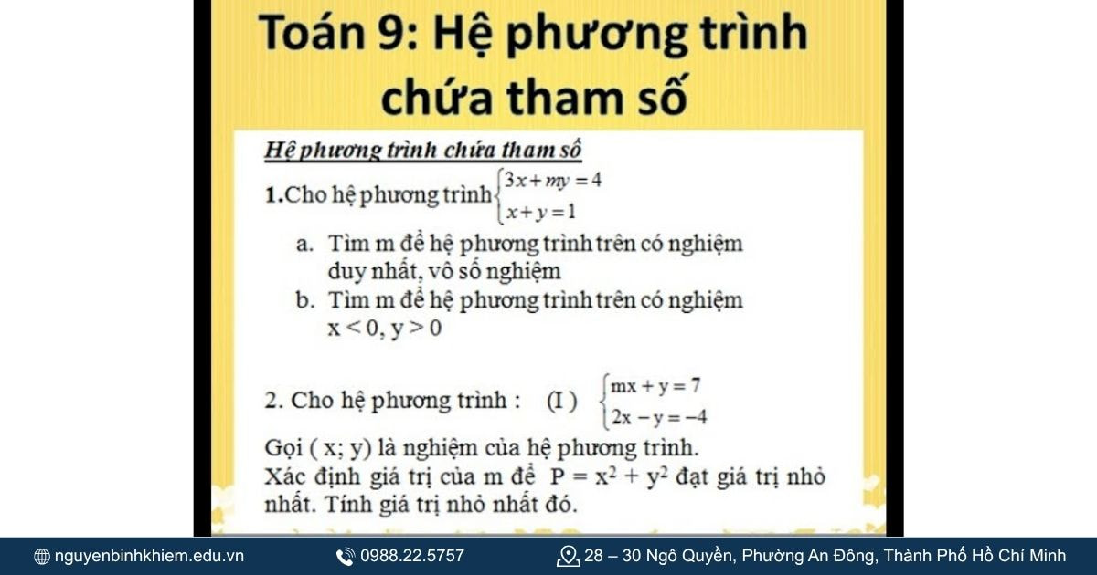 hệ phương trình 