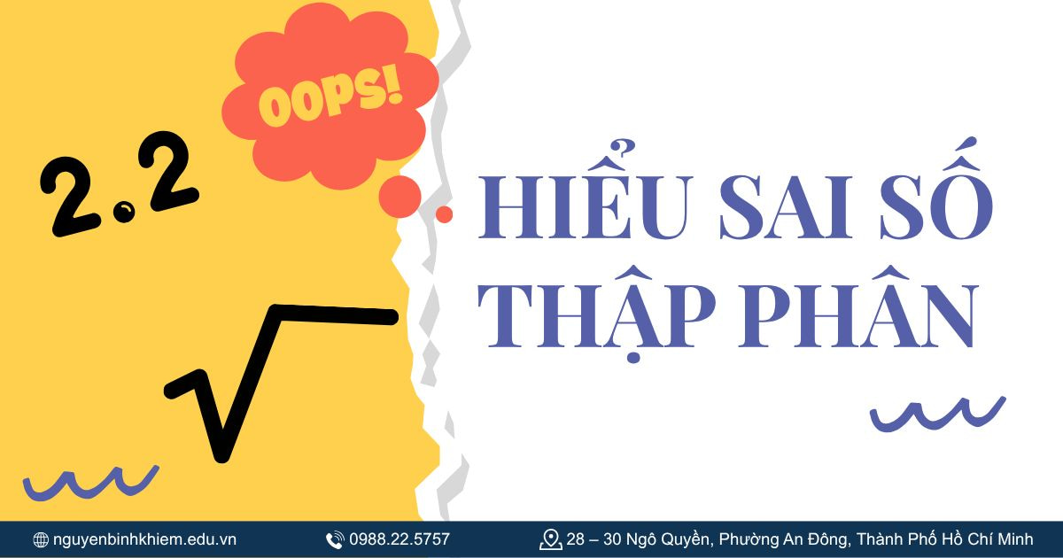 Hiểu sai số thập phân
