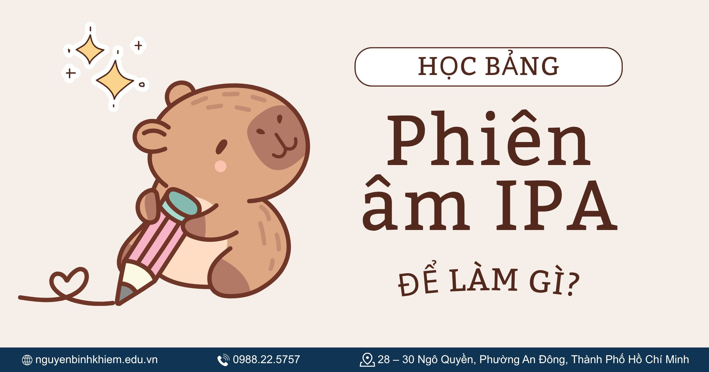 Học bảng phiên âm IPA để làm gì?