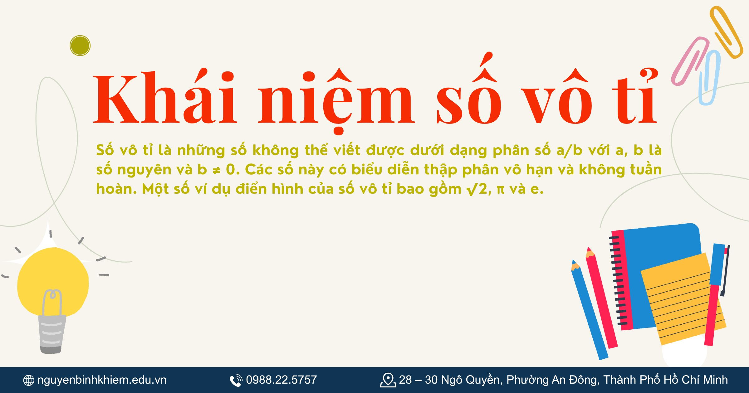 Khái niệm số vô tỉ