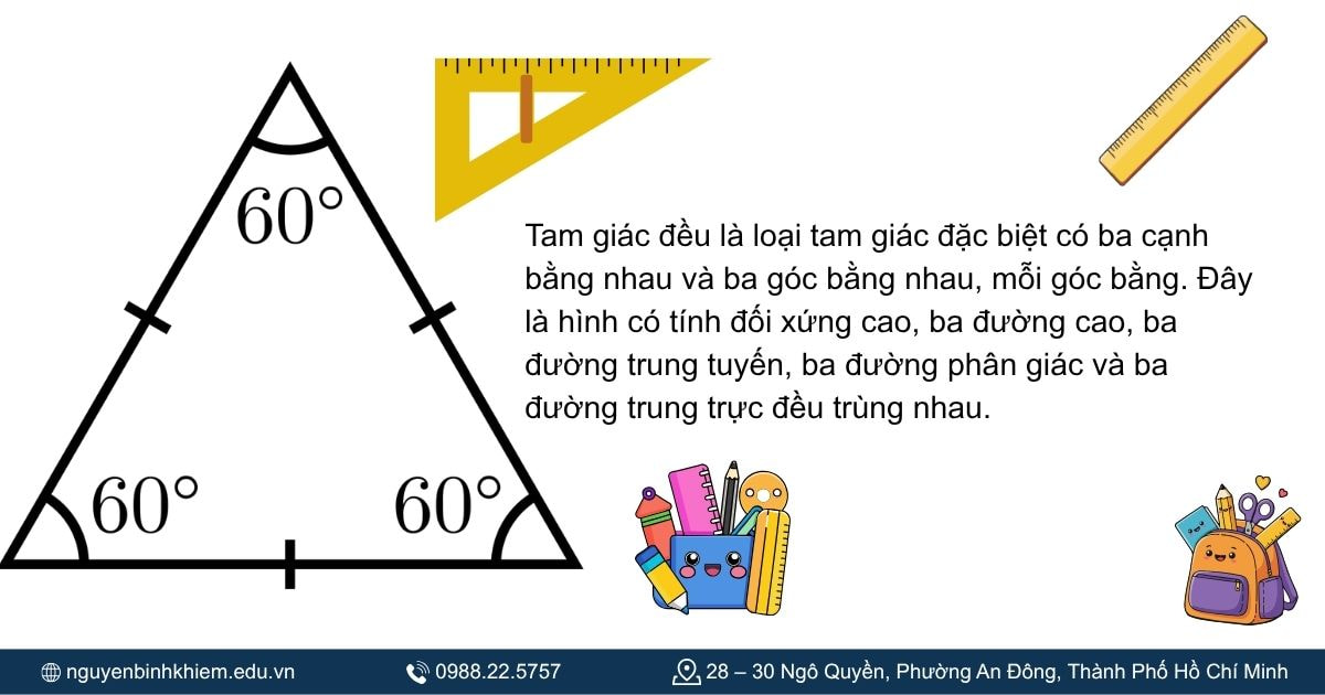 Khái niệm tam giác đều