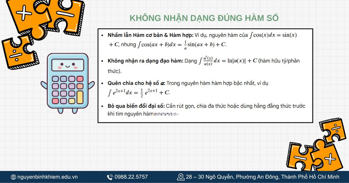Không nhận dạng đúng dạng hàm số.