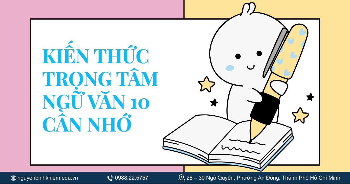 Kiến thức trọng tâm Ngữ văn 10 cần nhớ
