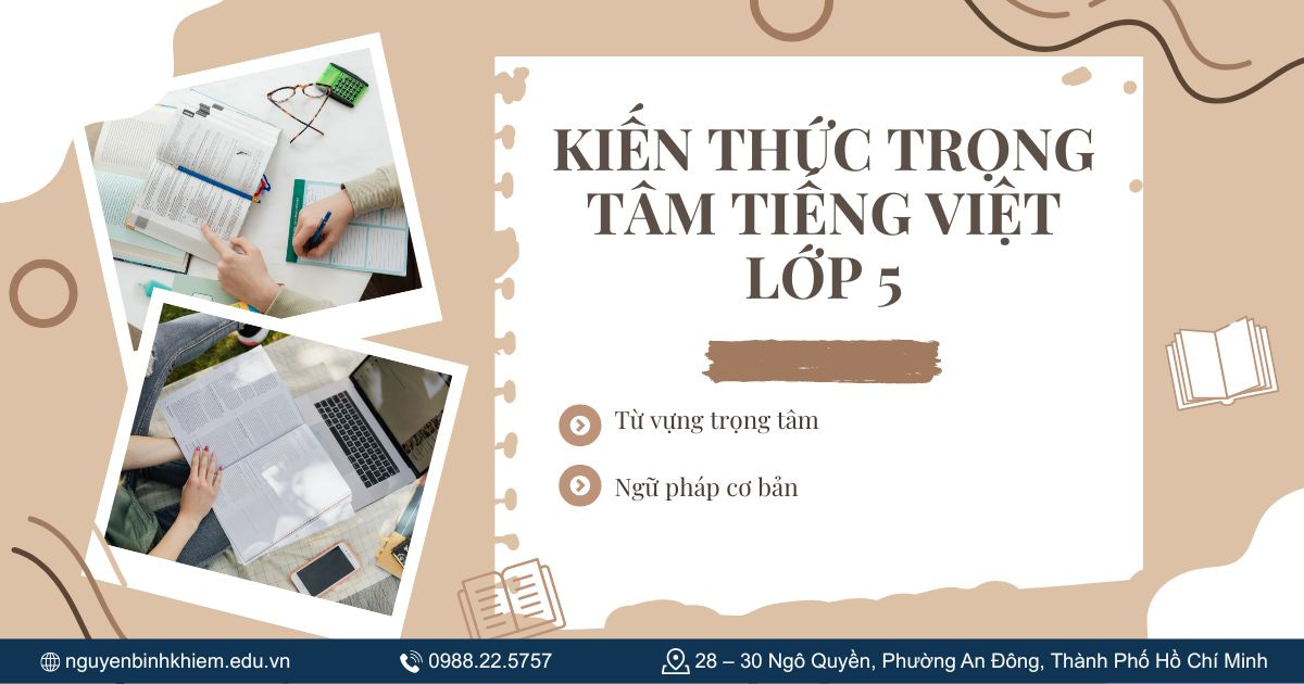 Kiến thức trọng tâm Tiếng Việt lớp 5