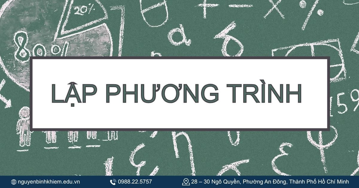 Lập phương trình