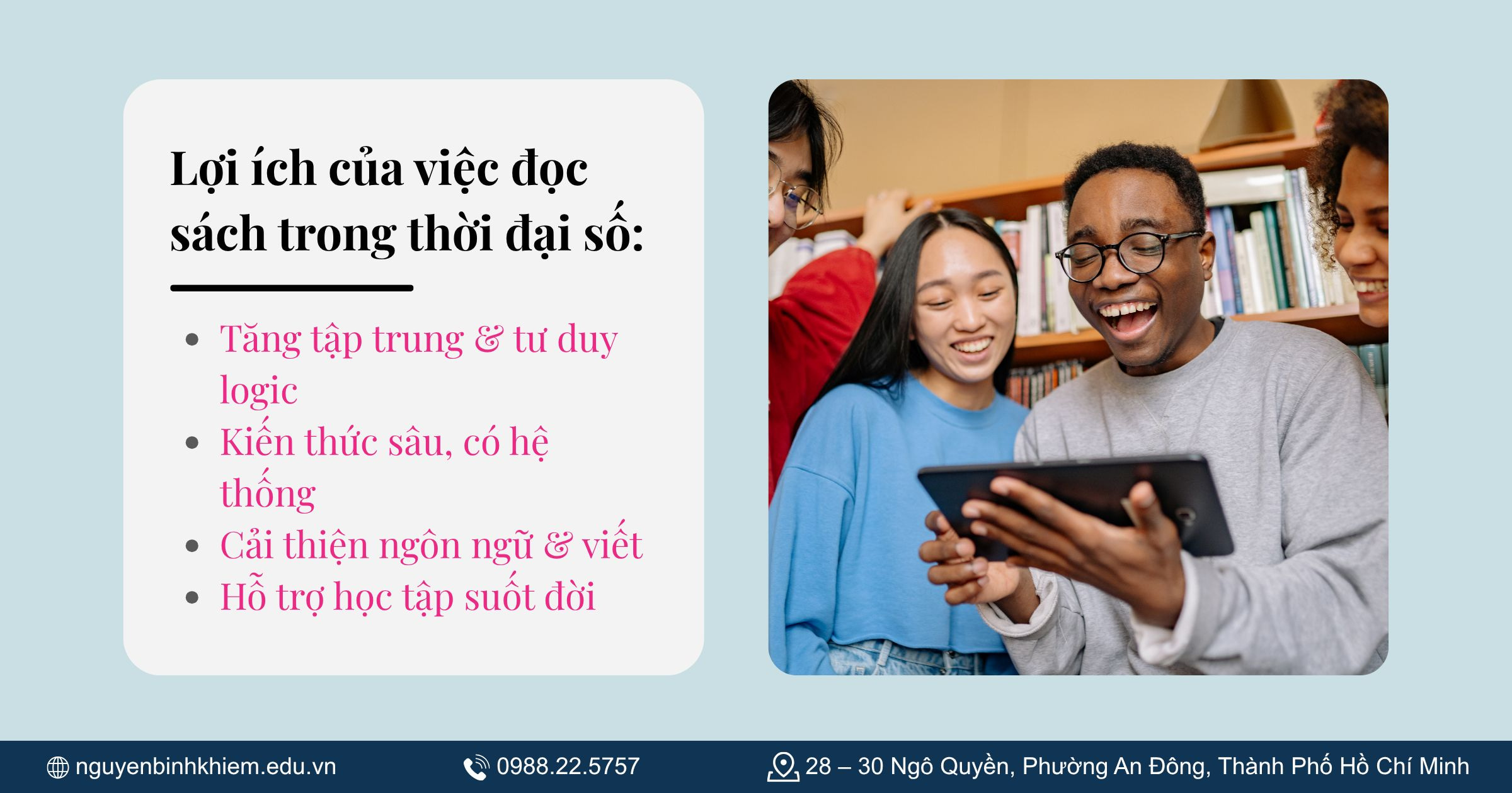 Lợi ích của việc đọc sách trong thời đại số