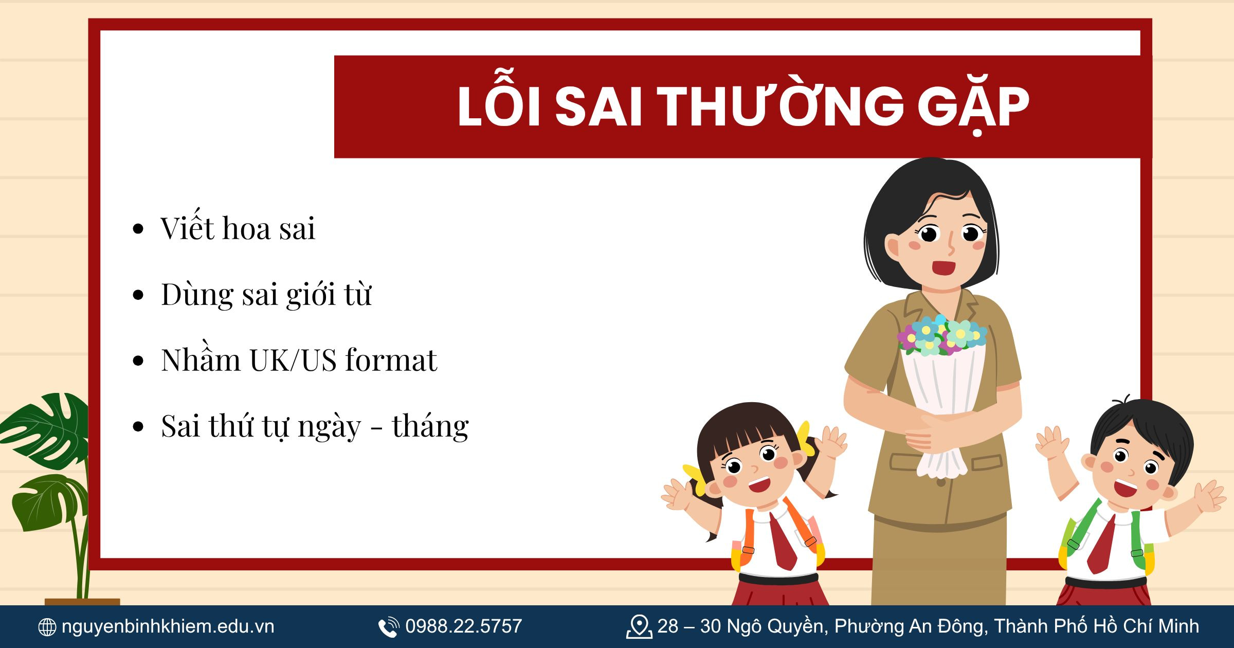 Lỗi sai thường gặp