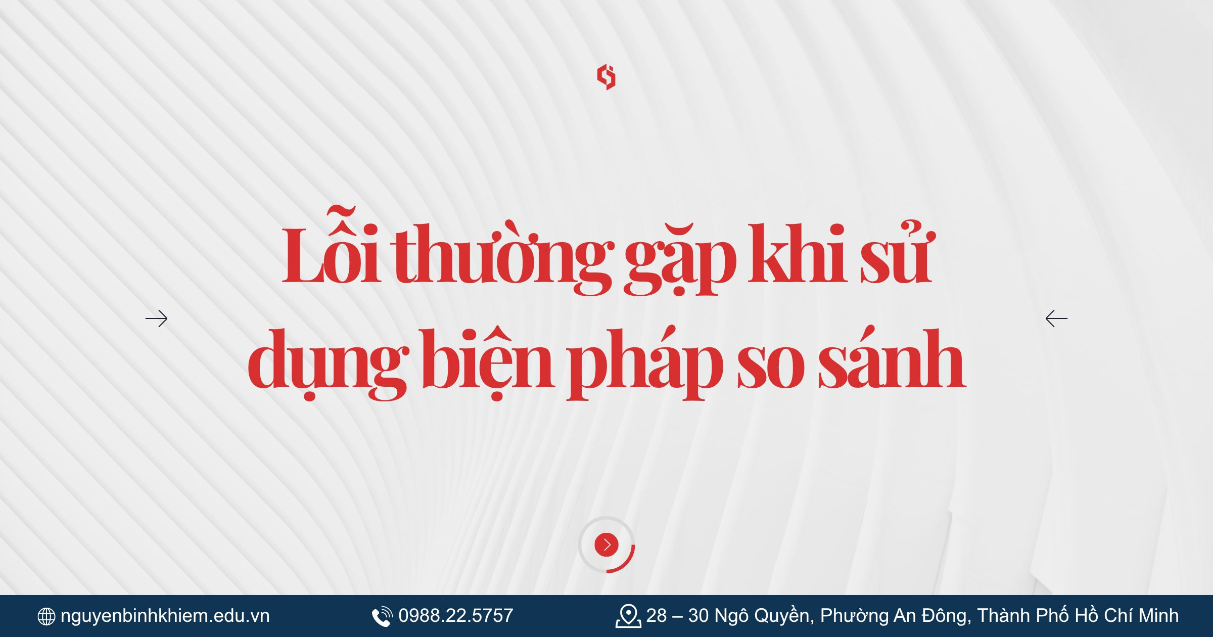 Lỗi thường gặp khi sử dụng biện pháp so sánh