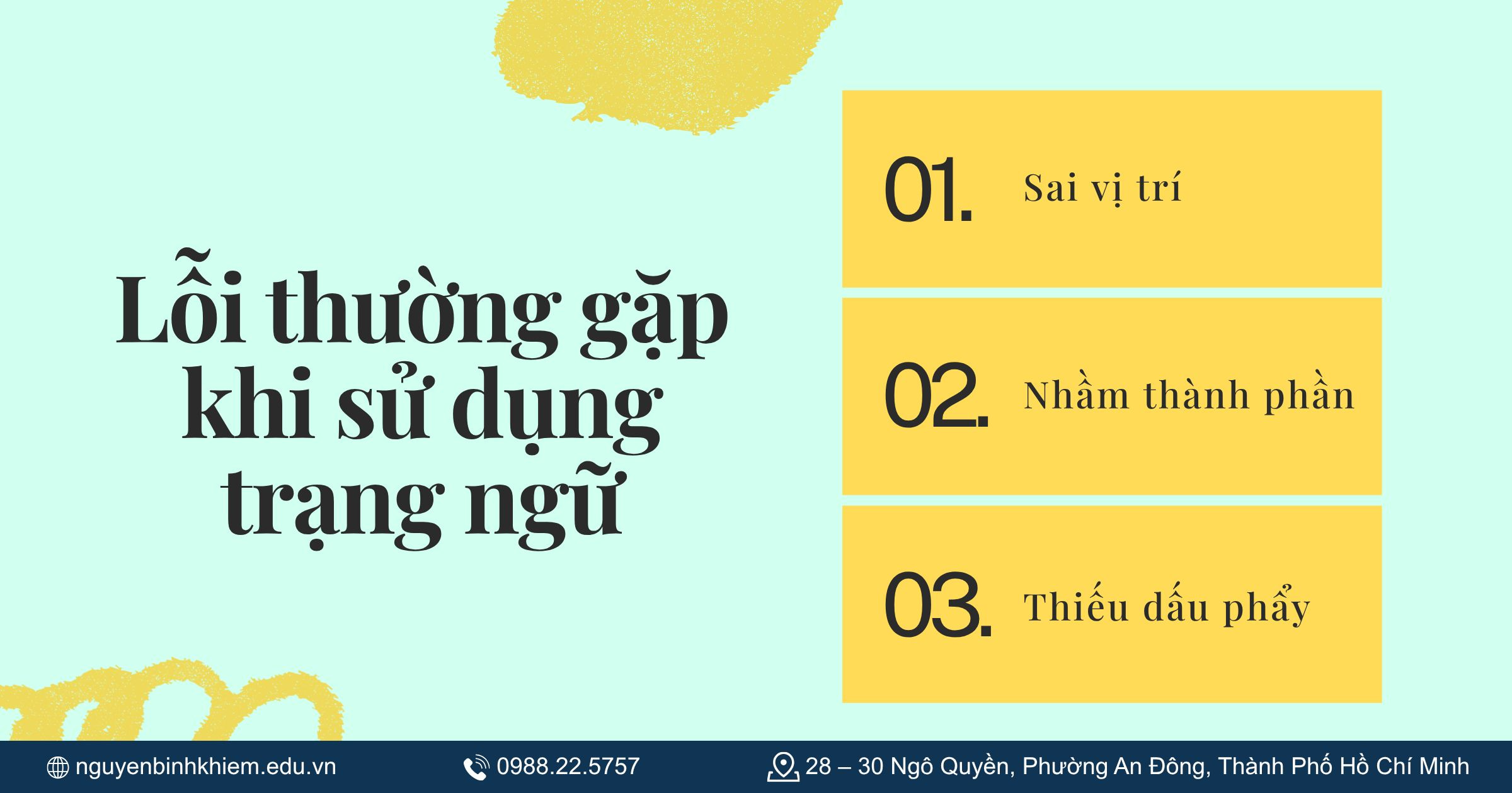 Lỗi thường gặp khi sử dụng trạng ngữ