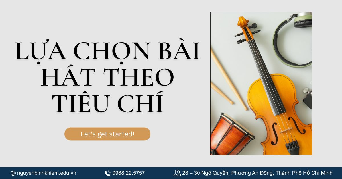 Lựa chọn bài hát theo tiêu chí