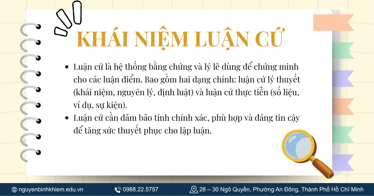 Khái niệm luận cứ