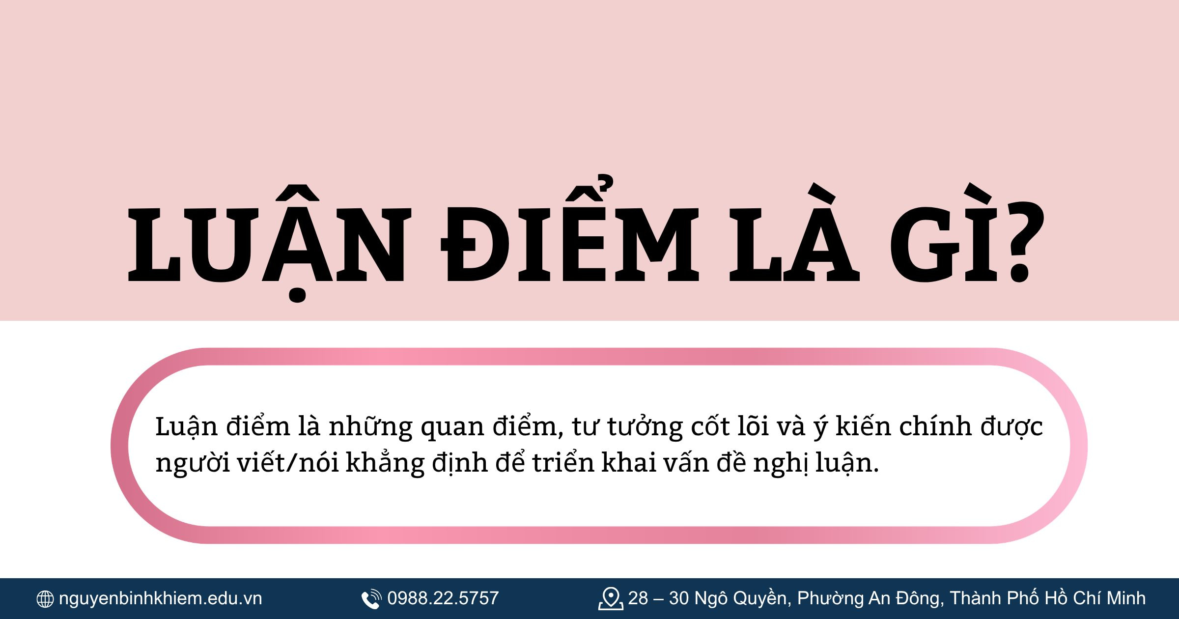 Luận điểm là gì?