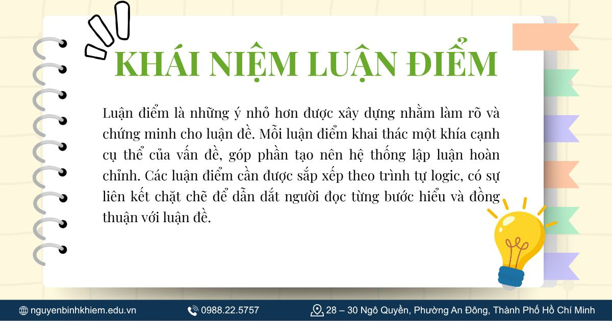 Khái niệm luận điểm