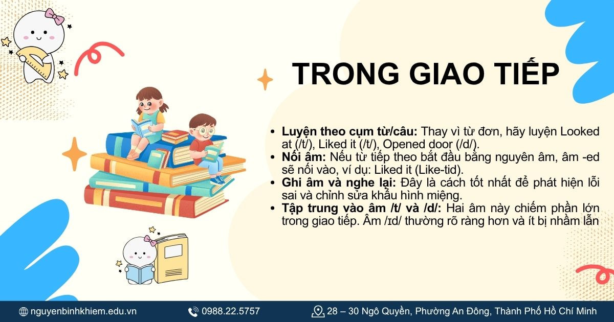 Luyện phát âm ED trong giao tiếp thực tế