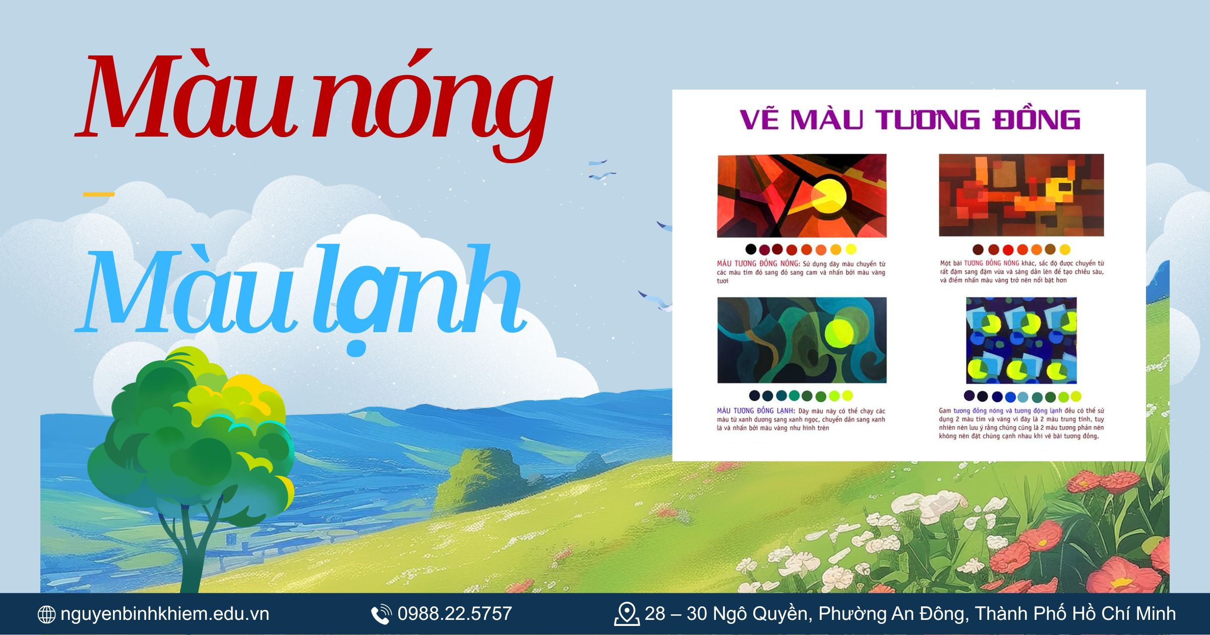 Màu nóng vs màu lạnh