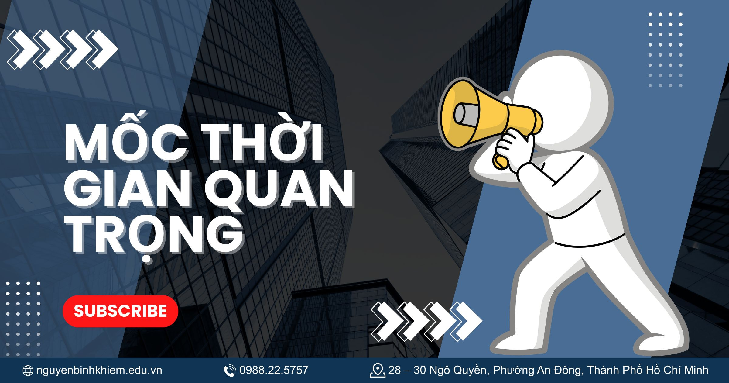 Mốc thời gian quan trọng