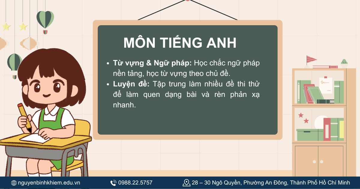 Môn Tiếng Anh