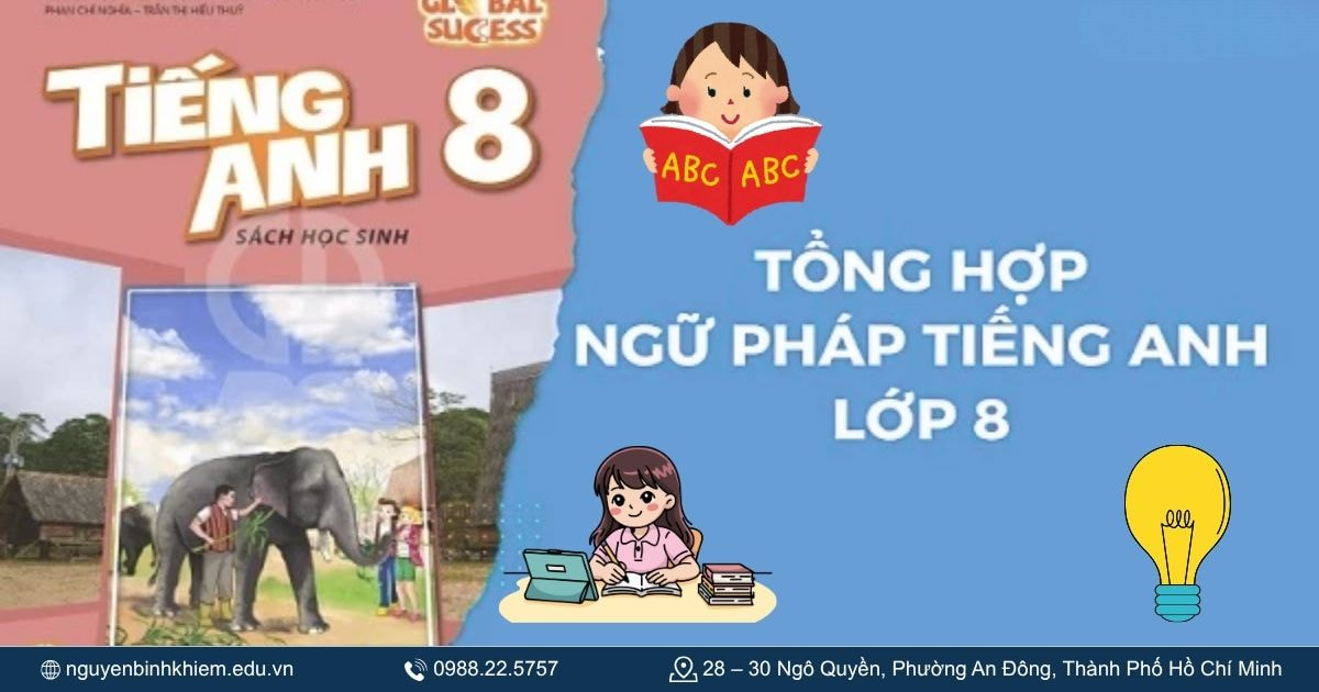 Ngữ pháp trọng tâm Tiếng Anh 8 (Global Success)