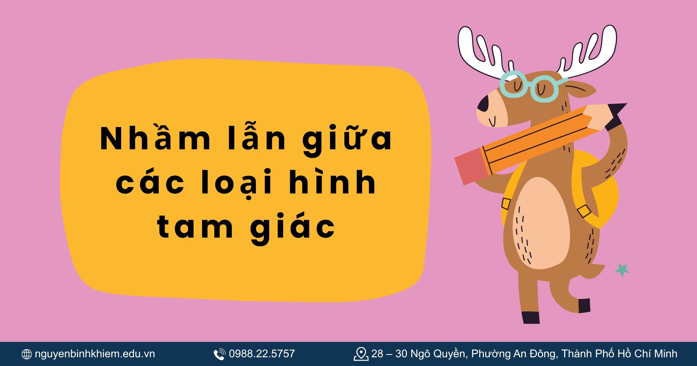 Nhầm lẫn giữa các loại tam giác