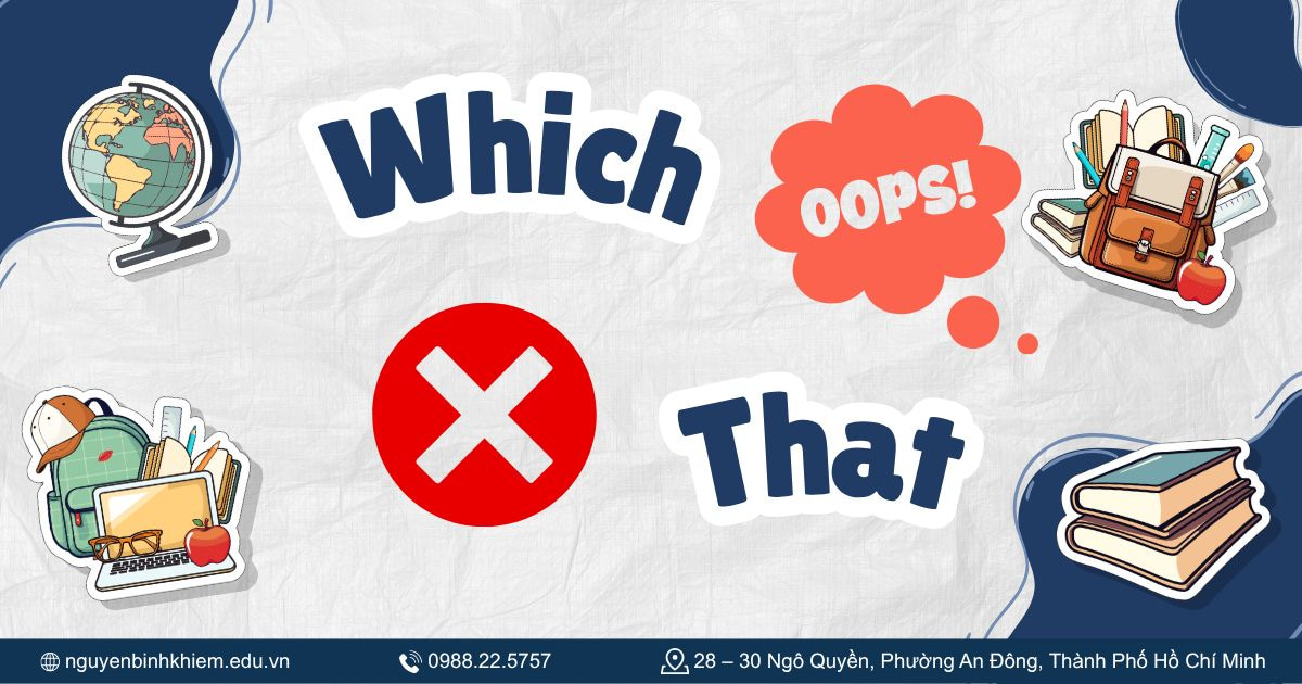 Nhầm which / that