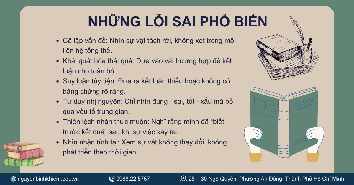 Những lỗi sai phổ biến khi xác định sự vật