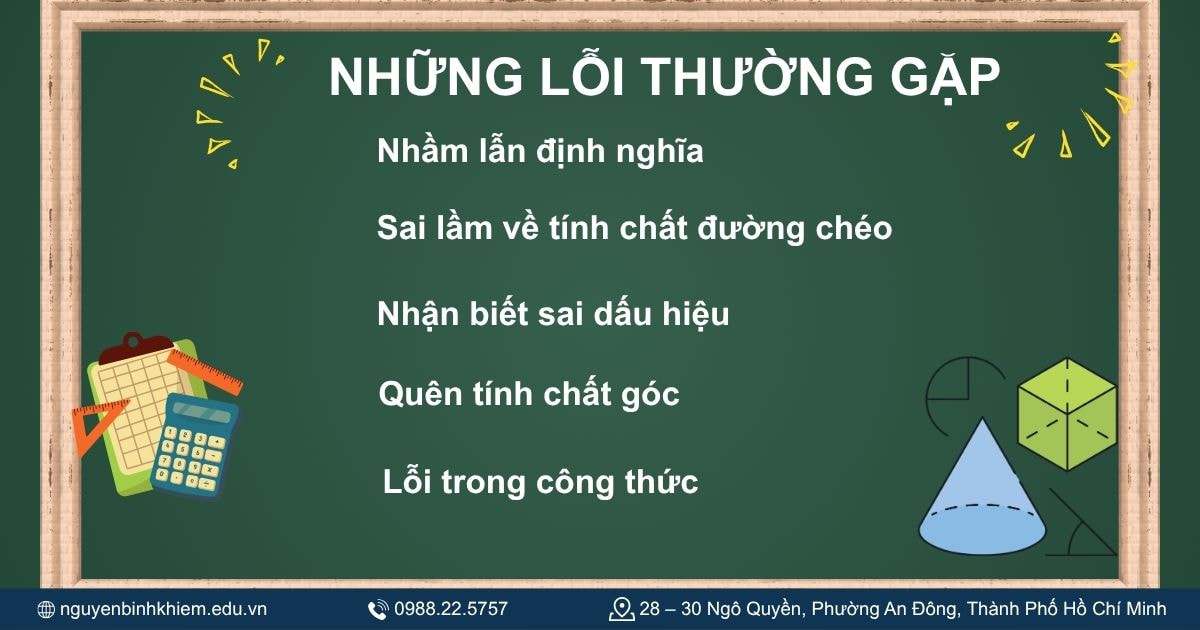Những lỗi sai thường gặp