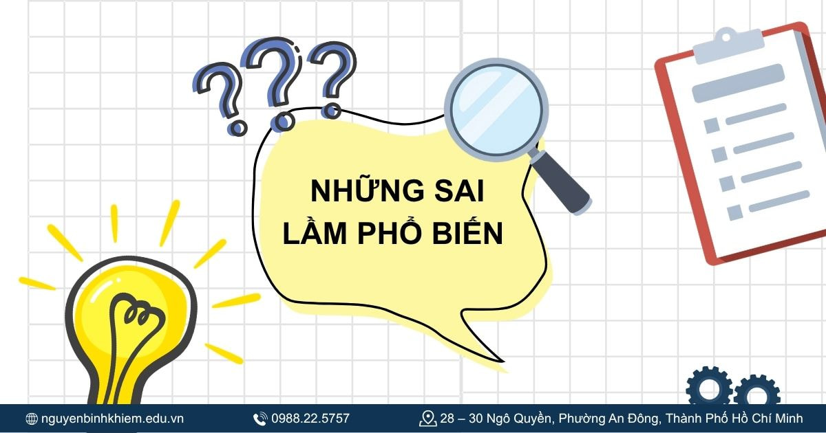 Những sai lầm phổ biến 
