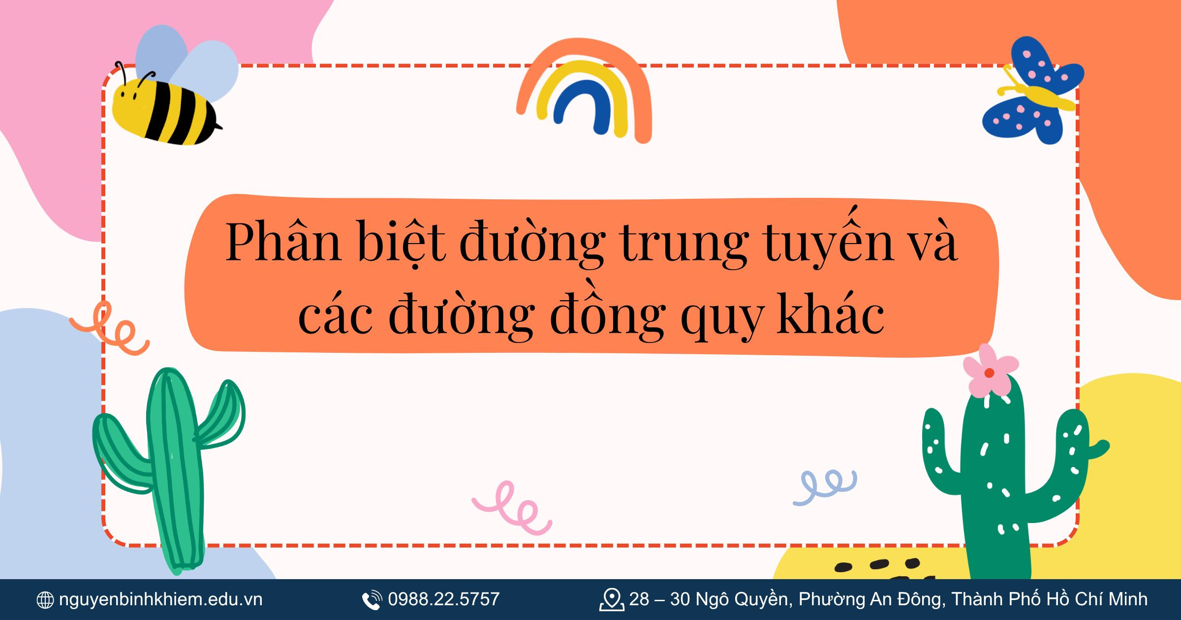 Phân biệt đường trung tuyến và các đường đồng quy khác