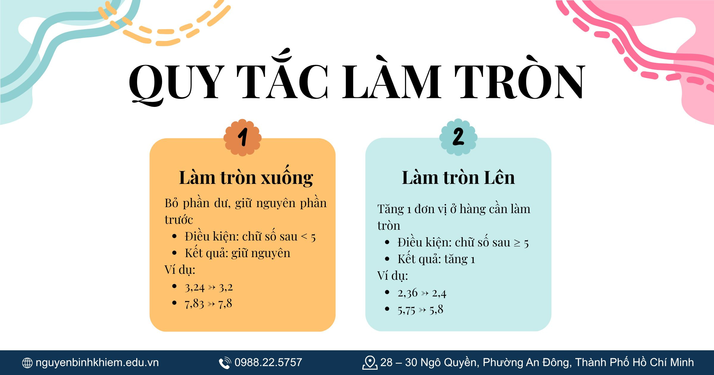 Quy tắc làm tròn lên / xuống