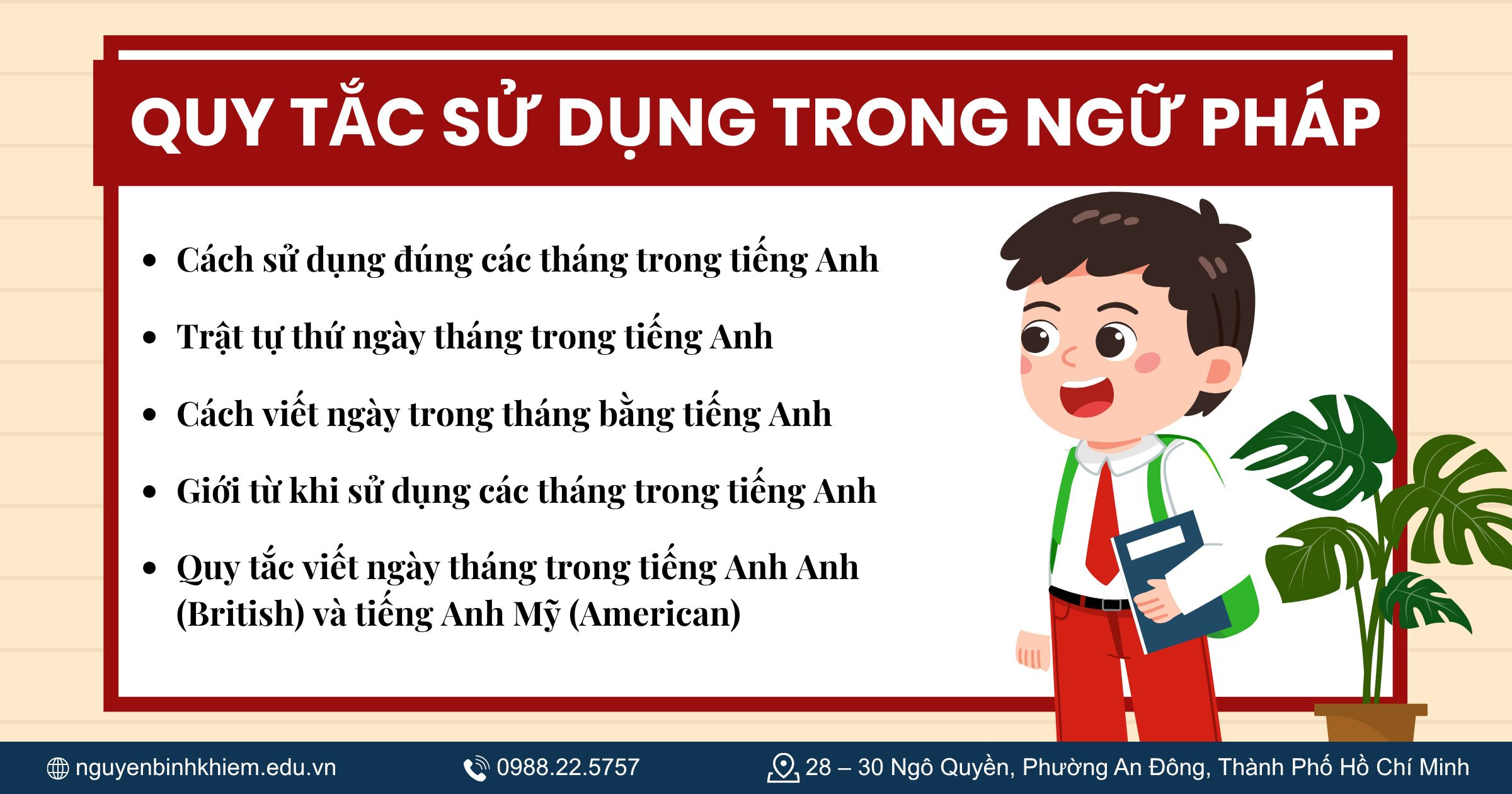 Quy tắc sử dụng trong ngữ pháp