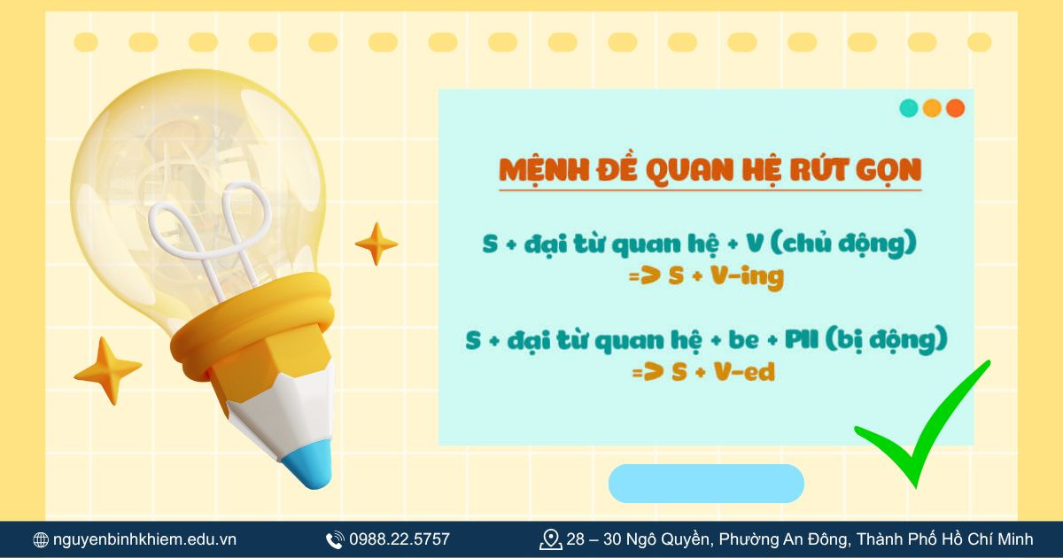 Rút gọn bằng V-ing