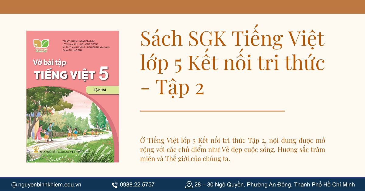 Sách SGK Tiếng Việt lớp 5 Kết nối tri thức - Tập 2