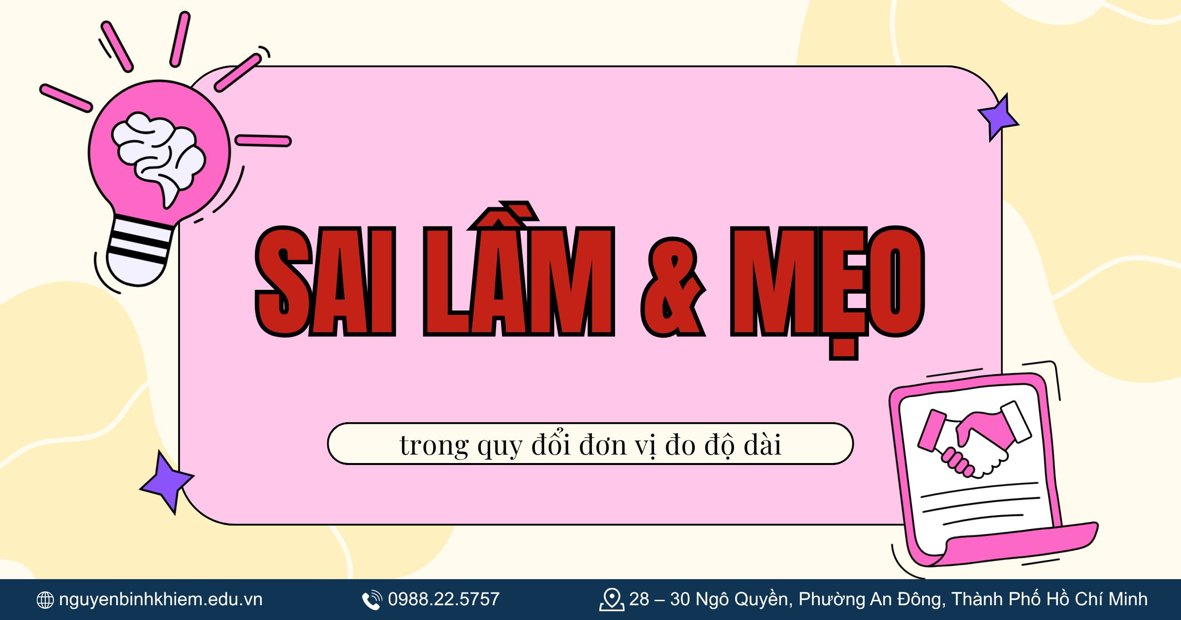 Sai lầm & mẹo