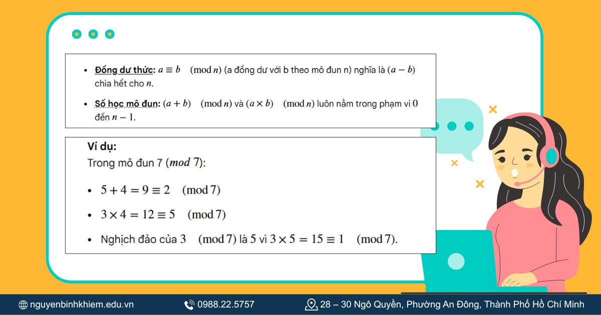 Số học modun và trường hữu hạn